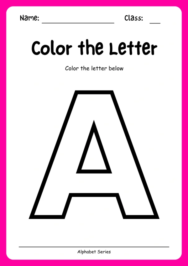 Alphabet Worksheet - Image 4