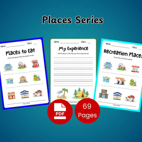 Places Series Worksheets for Preschool